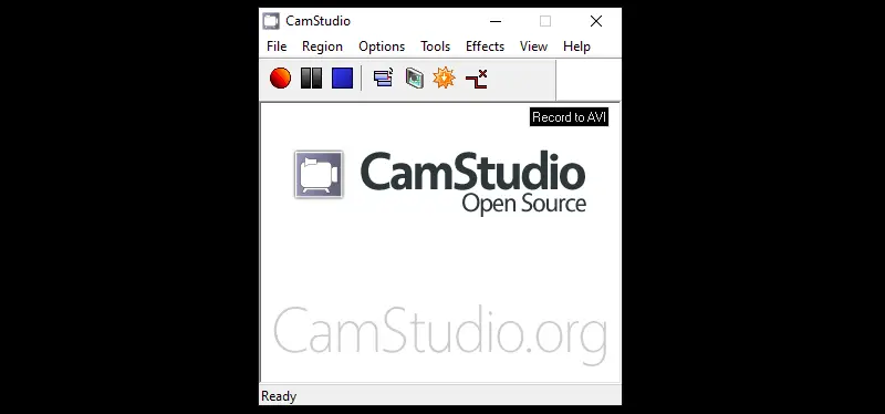 CamStudio interface CamStudio interface