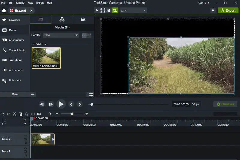 Camtasia - editing options