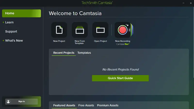 Camtasia video recorder for school