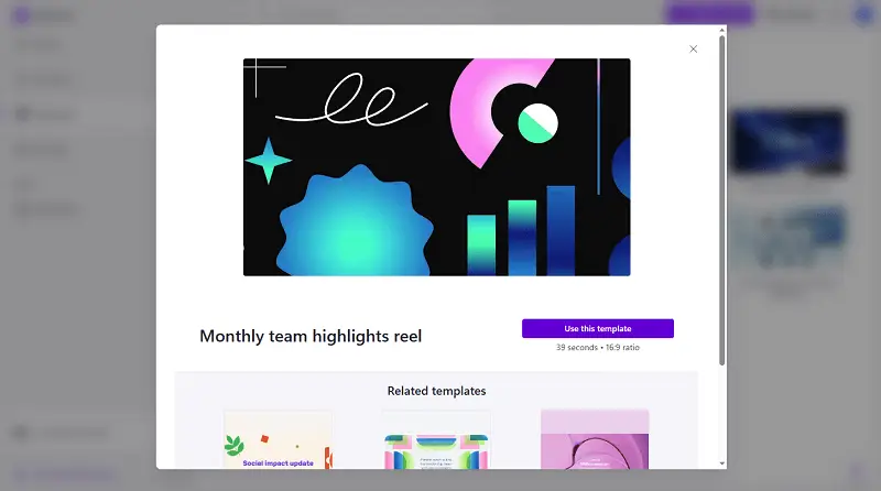 Clipchamp slideshow templates