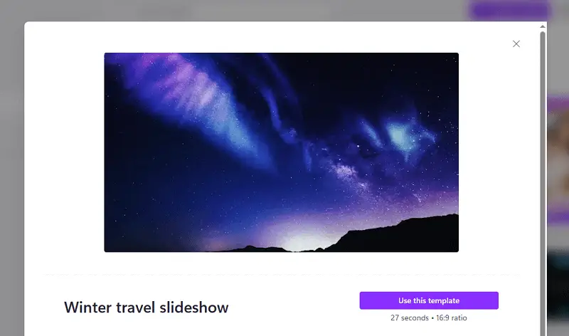 Slideshow templates available on Clipchamp Slideshow templates available on Clipchamp
