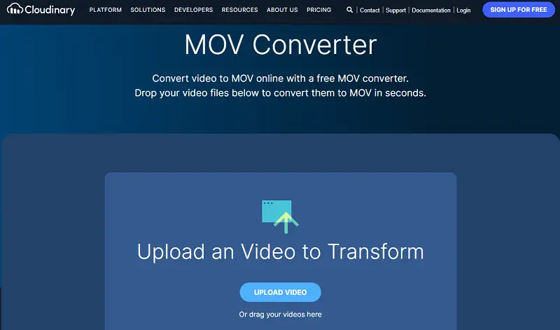 MOV converter interface