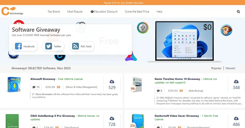 Review] Best 11 Websites for Full Version Giveaway Software Download