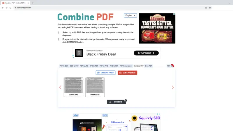 Free online PDF merger - Combine PDF