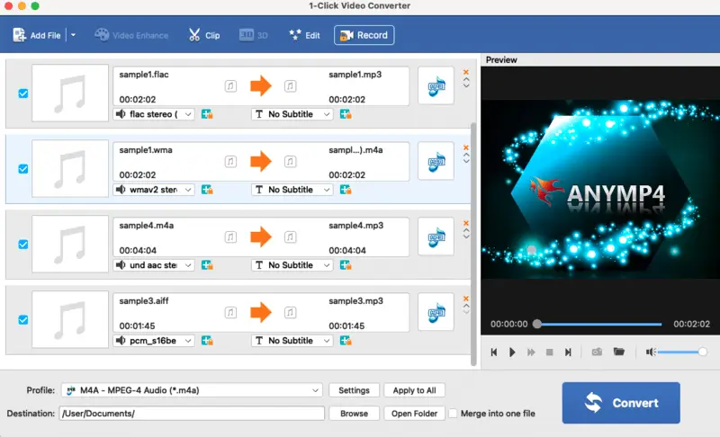 Audio converter for macOS - 1-Click Video Converter