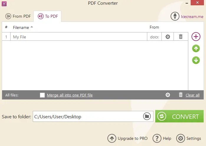 How to make a PDF out of Word in Icecream PDF Converter