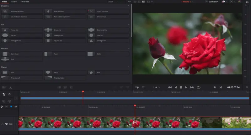 Adobe After Effects бесплатный аналог - DaVinci Resolve