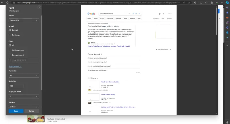 Microsoft Edge ile HTML'yi PDF'ye çevirme