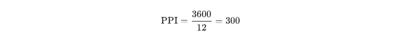 Example of calculating PPI