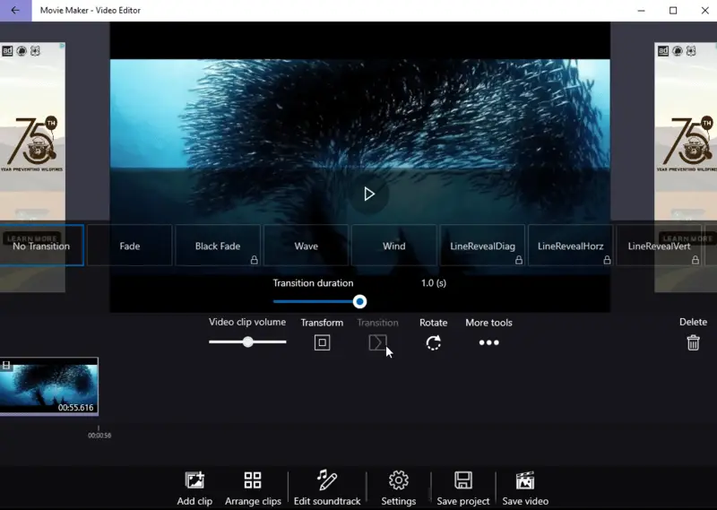 Simple Windows video editor