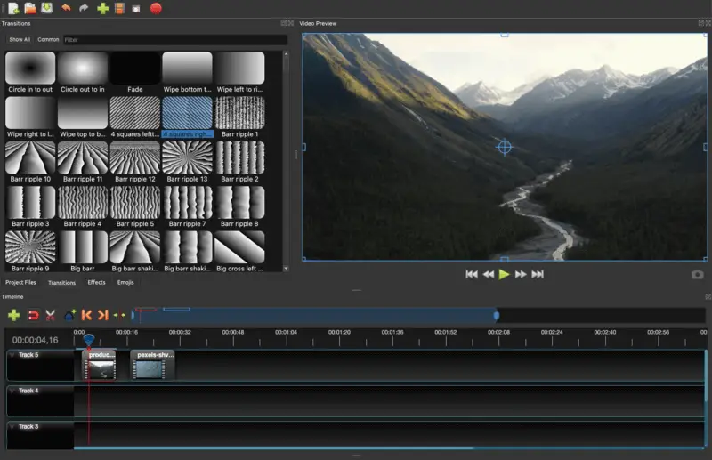 Editor de vídeo de código aberto - OpenShot Video Editor