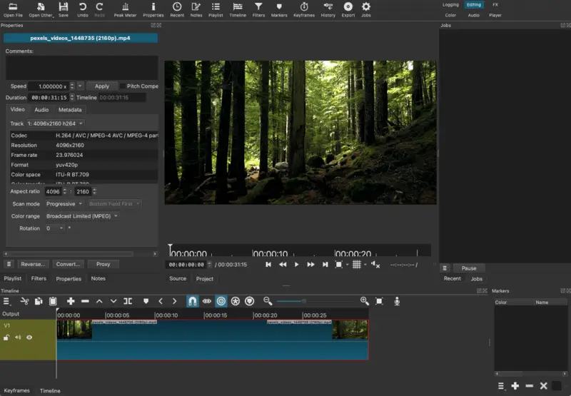 Editor de vídeo gratuito para qualquer sistema operacional - ShotCut