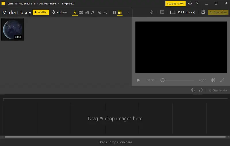 Icecream Video Editor interface