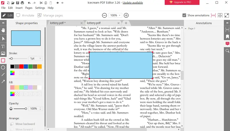 Adding forms to the PDF Adding forms to the PDF