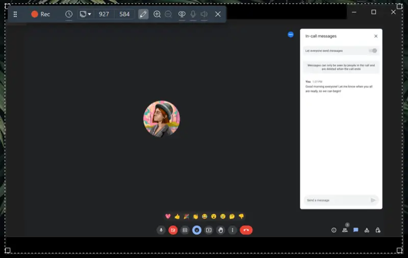 Record Google Hangouts with Icecream Screen Recorder