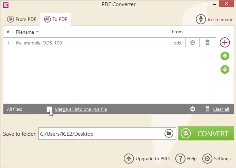 Icecream PDF Converter 4.