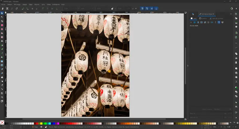 Inkscape mode d'édition des photos
