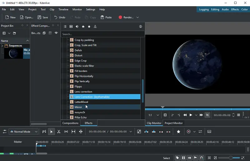 Edit MKV file in Kdenlive