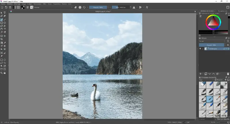 Krita mode d'édition des photos