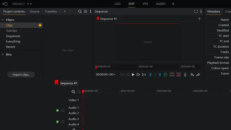 Lightworks open-source program interface Lightworks open-source program interface