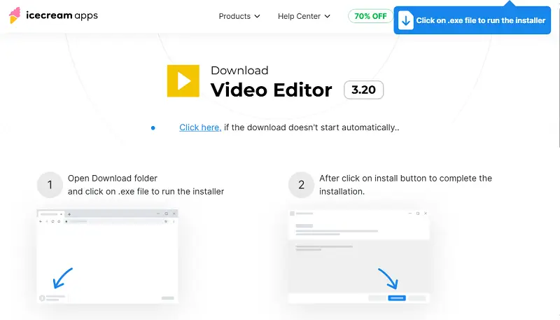 Скачайте и установите Icecream Video Editor на Windows компьютер