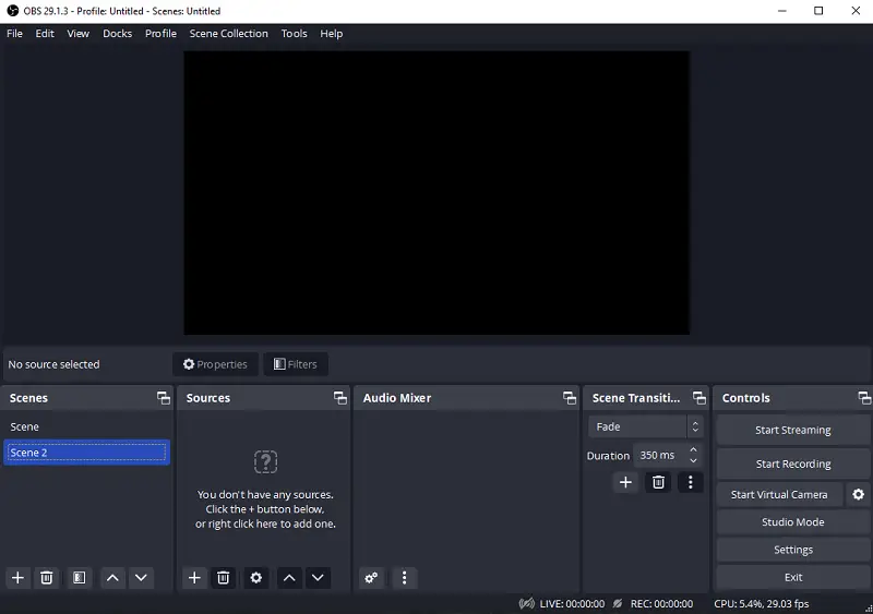 Recording screen with OBS Studio