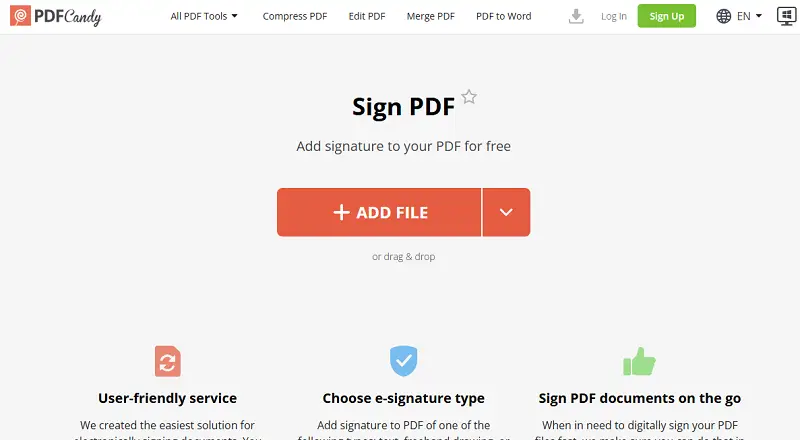 How to sign documents online with PDF Candy