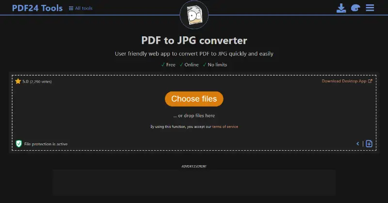 Онлайн сервис для конвертации PDF в JPG - PDF24Tools