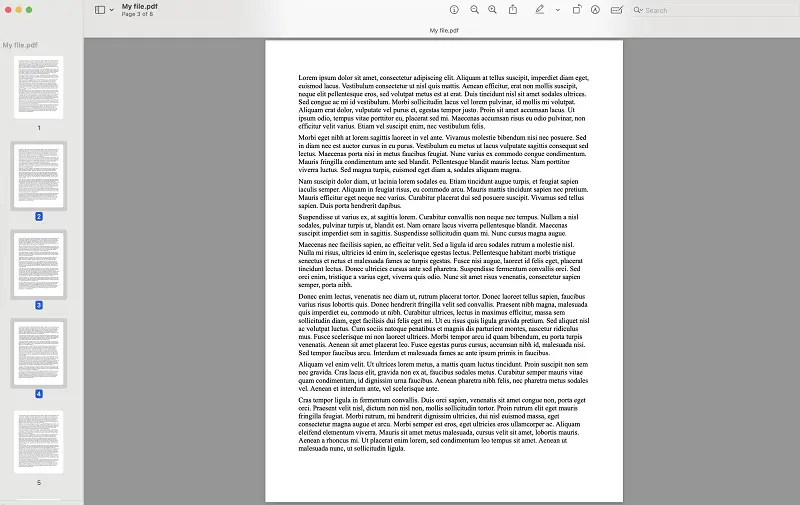 Delete a page from a PDF with Preview