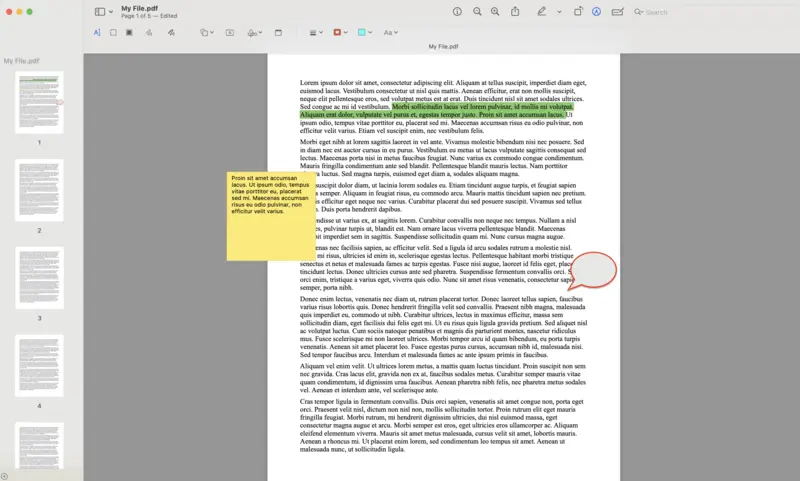 Mac 的 PDF 註釋工具