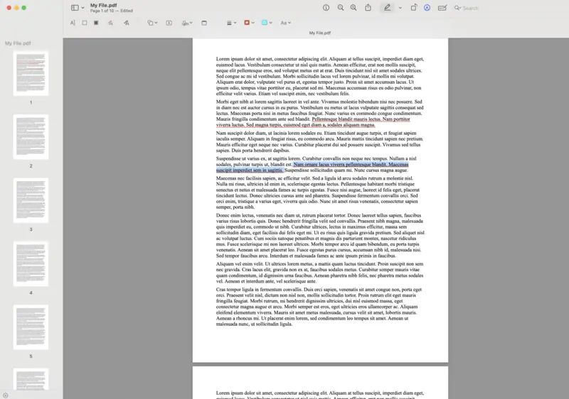 Underline in PDF