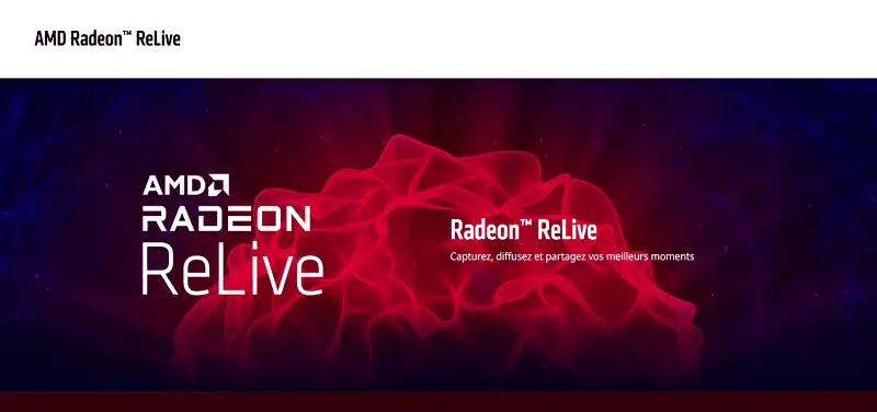 Record gameplay in Radeon ReLive.