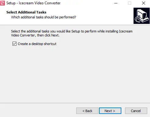 Installation of free video file converter 1