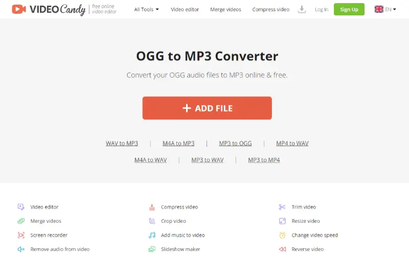 Online OGG to MP3 converter 1
