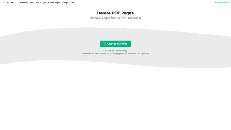 How to delete pages from a PDF with Sejda Desktop