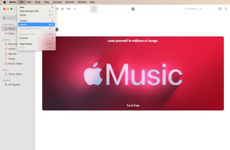 How to transfer video to iTunes - step 1