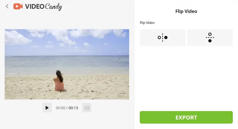 Flipping video in browser Flipping video in browser