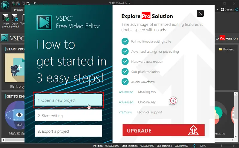 VSDC Free Video Editor 1