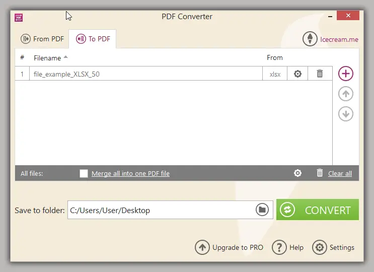 How to convert XLSX to PDF on Windows