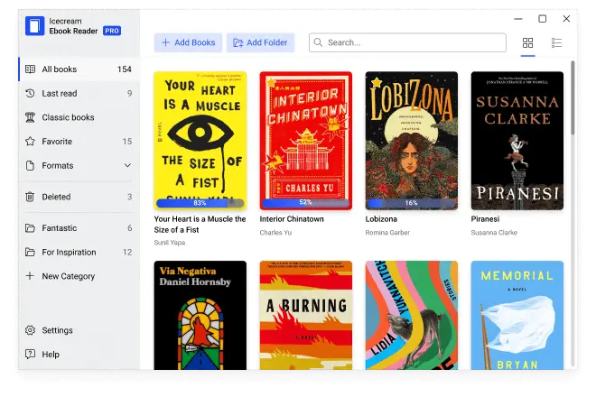 Free EPUB Reader for Windows - Icecream Apps