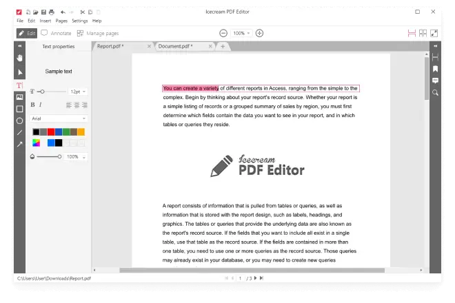 Editar PDF Online: Editor de PDF Online Gratuito e Preenchimento de PDF