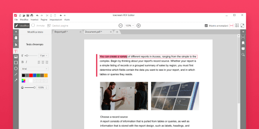 Modifica il testo PDF e gli oggetti