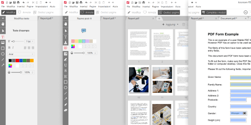 Modifica dei PDF in 4 modalità