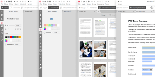 Edytuj PDF w 4 trybach