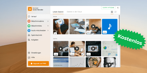 Bildschirmaufnahme Programm kostenlos