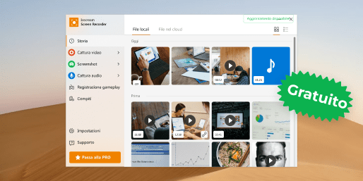 Come registrare lo schermo gratuito