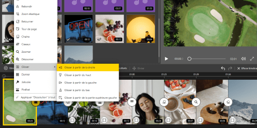 Transitions sophistiquées