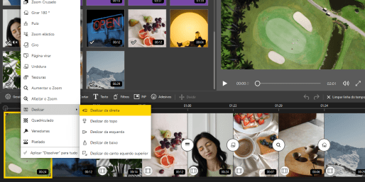Transições sofisticadas