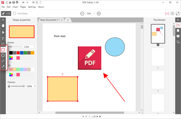 Add graphic elements to PDF