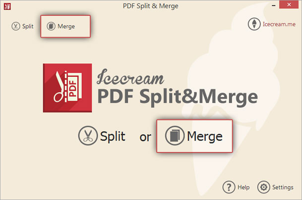 How to combine two PDF files - selecting the mode